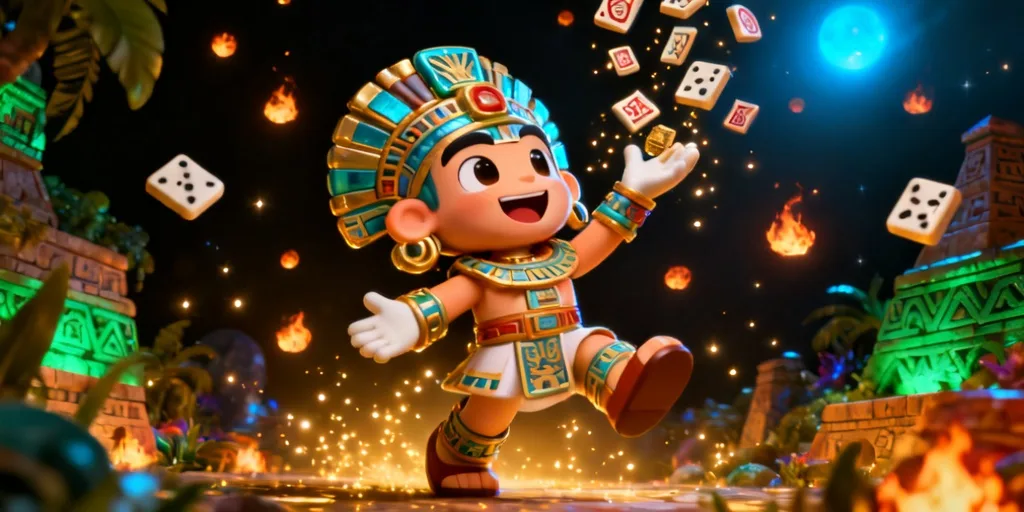 ภาพประกอบโหมดโบนัสของเกม อัซเท็คคิง เมกะเวย์